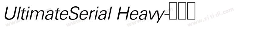 UltimateSerial Heavy字体转换